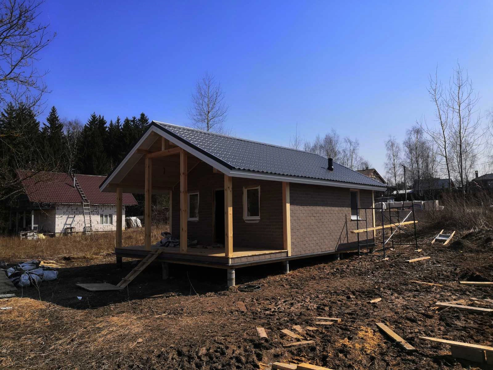 Строительство каркасного дома в Беларуси - фотографии со строительной площадки