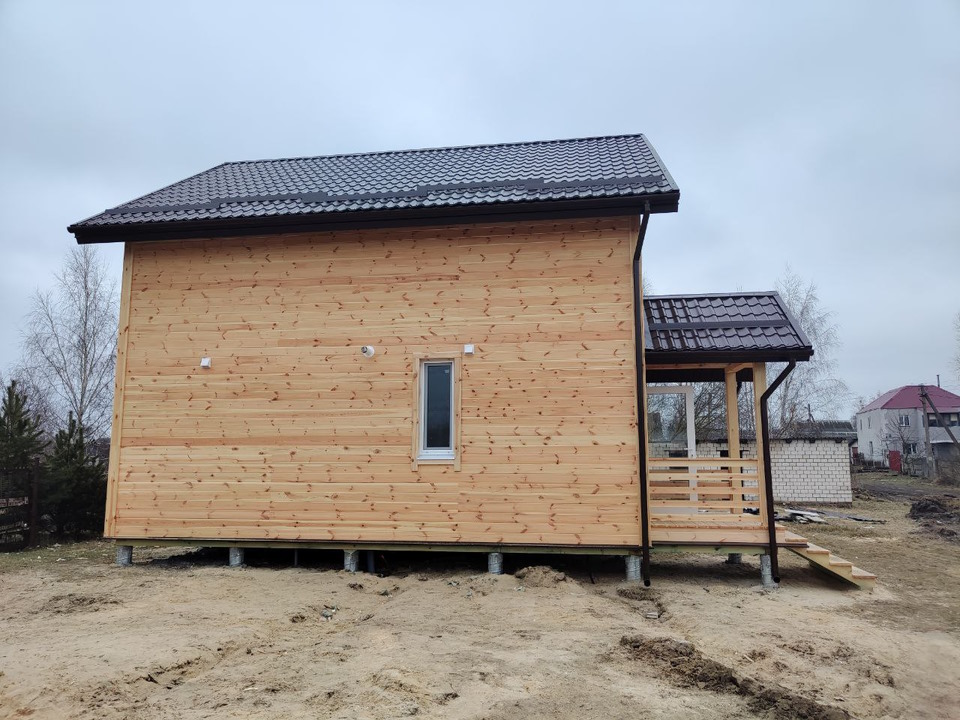 Строительство каркасного дома в Беларуси. Фото.